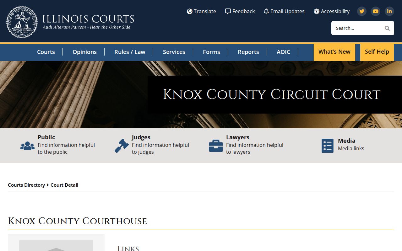 Knox County criminal court records courthouse directory