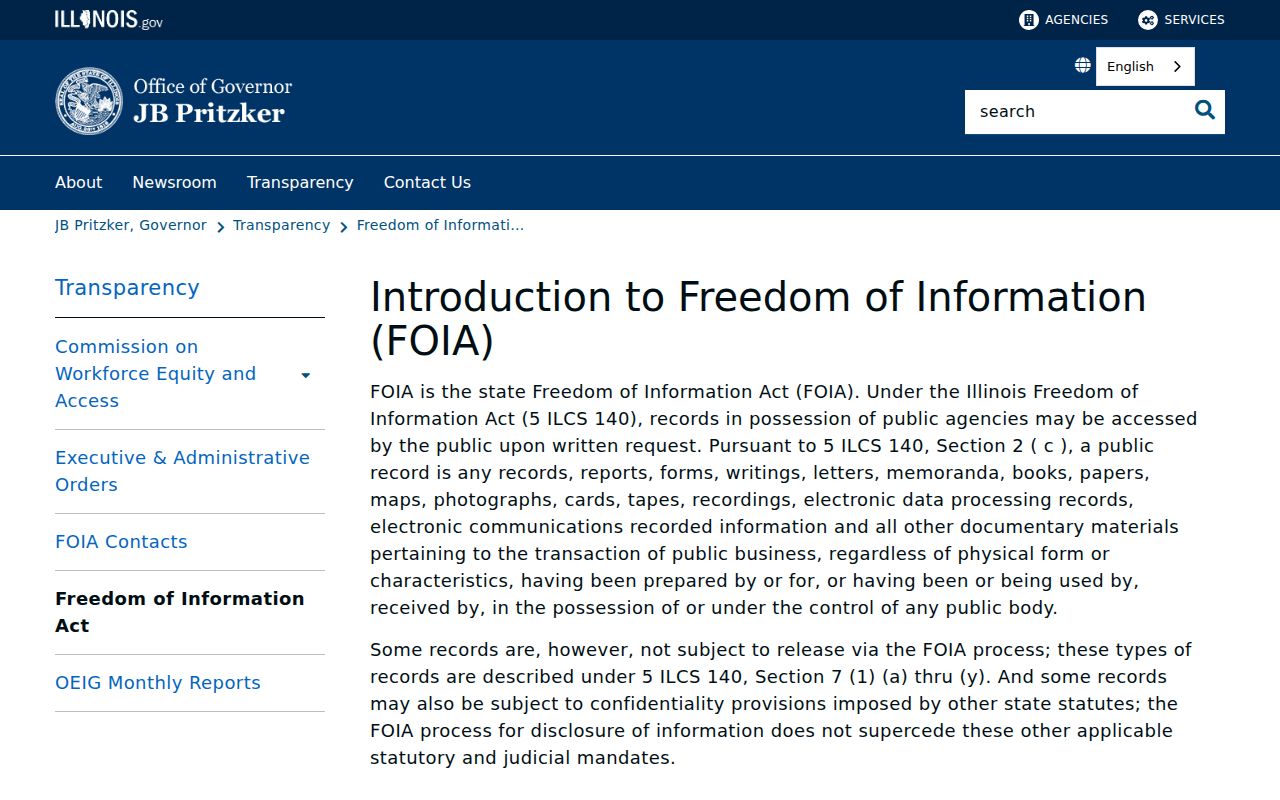 Knox County registry record requests under Illinois FOIA guidance
