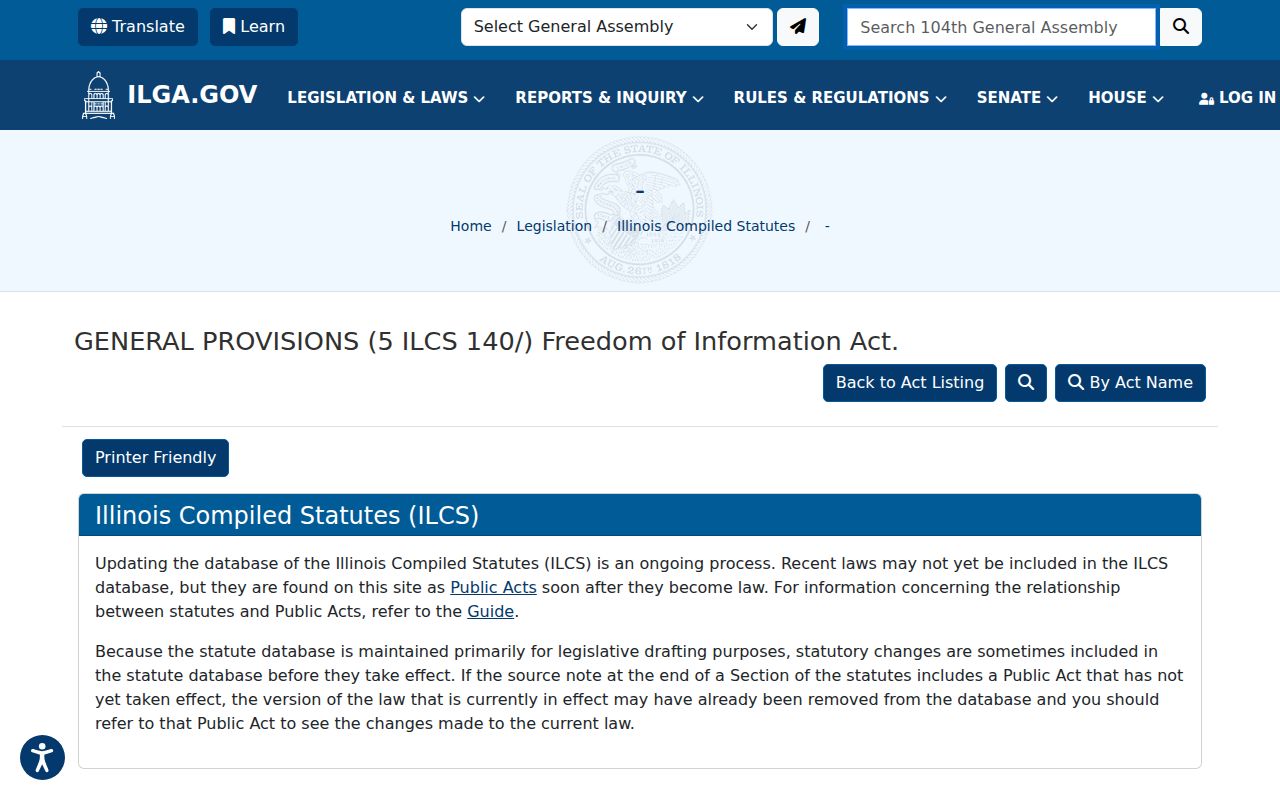 Knox County registry record access under the Illinois FOIA statute